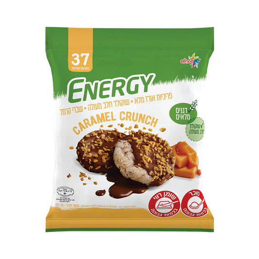Strauss Energy Rice cakes Milk chocolate Caramel Crunch 70gr