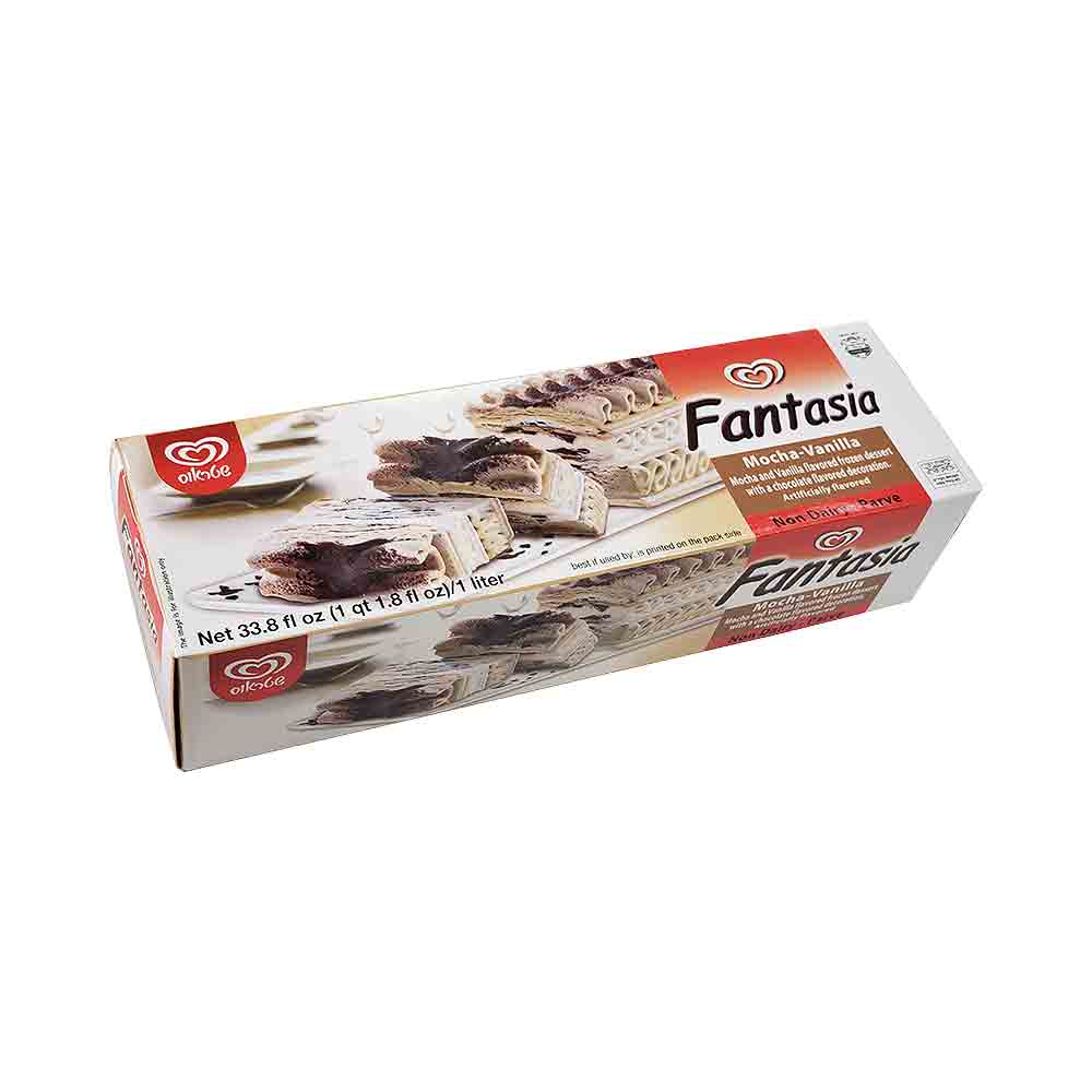Strauss Fantasia Vanilla Mocha Ice Cream Parve 33.8 fl
