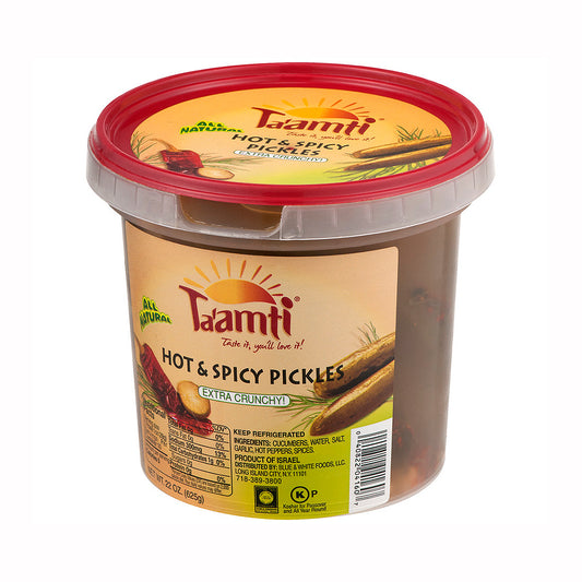 Ta'amti Hot &amp; Spicy Pickles Extra Crunchy 22 oz