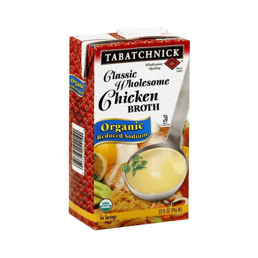 Tabatchnick Classic Wholesome Chicken Broth Organic Reduced Sodium 32 oz