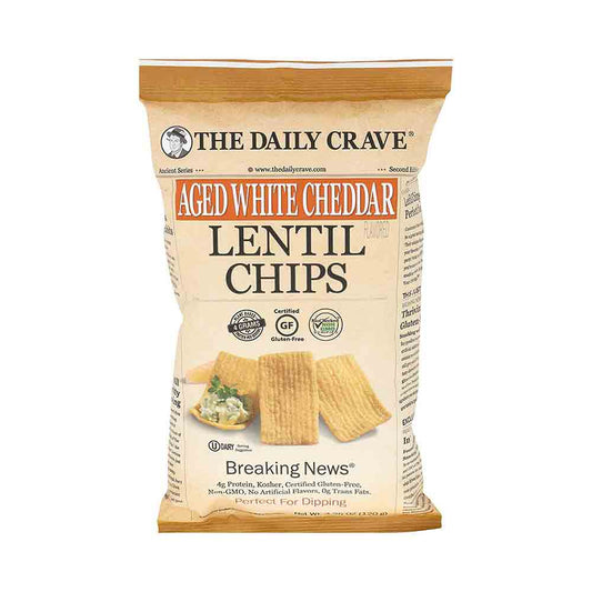 The Daily Crave Lentil Chips Aged With Cheddar 4.25 oz
