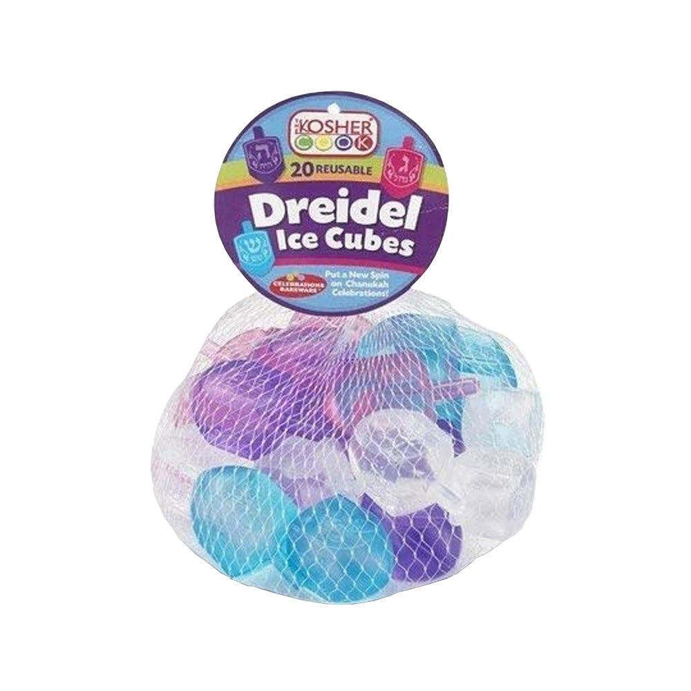 The Kosher Cook 20 Reusable Dreidel Ice Cubes