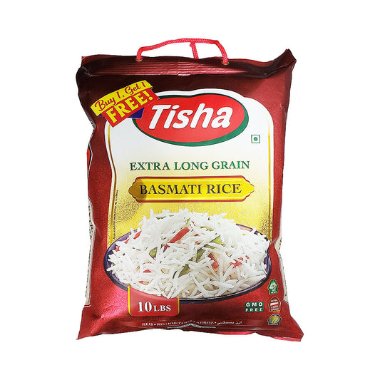 Tisha Extra Long Basmati Rice 10 lb