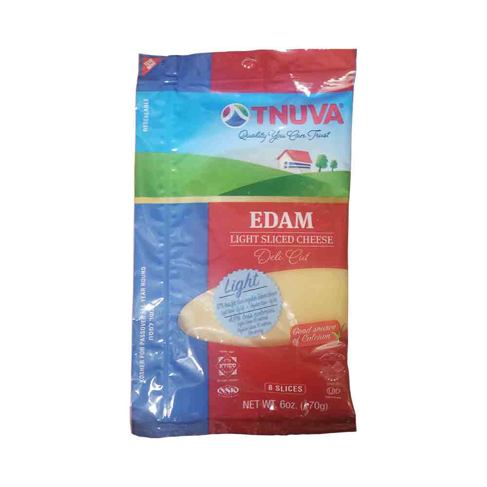 Tnuva Edam Light  Sliced Cheese Deli Cut 6 oz