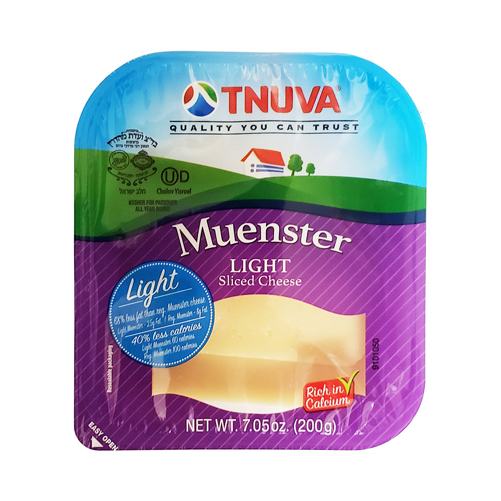 Tnuva Muenster Light Sliced Cheese 7.05 oz