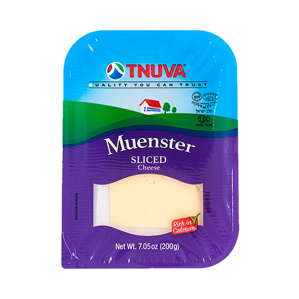 Tnuva Muenster Sliced Cheese 7.05 oz