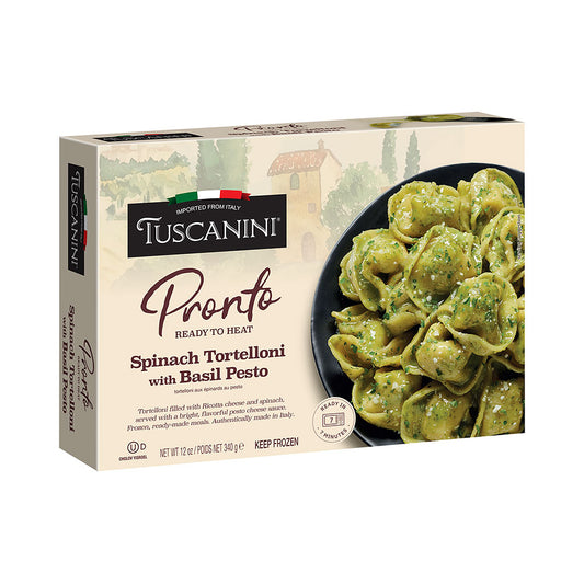 Tuscanini Pronto Spinach Tortelloni With Basil Pesto 12 oz