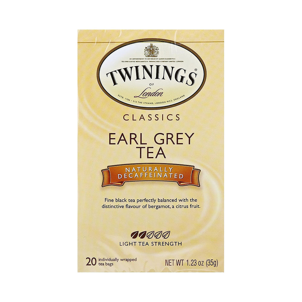 Twinings Of London Decaffeinated Earl Grey Tea 20 Bags 1.23 oz