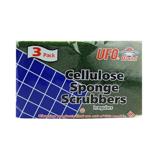 Ufo Cellulose Sponge Scrubbers 3 ct