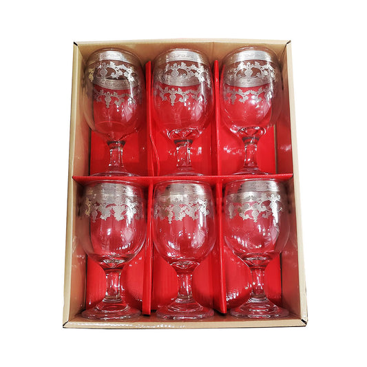 Unique Touch Siler Wine Glass Set 10 oz