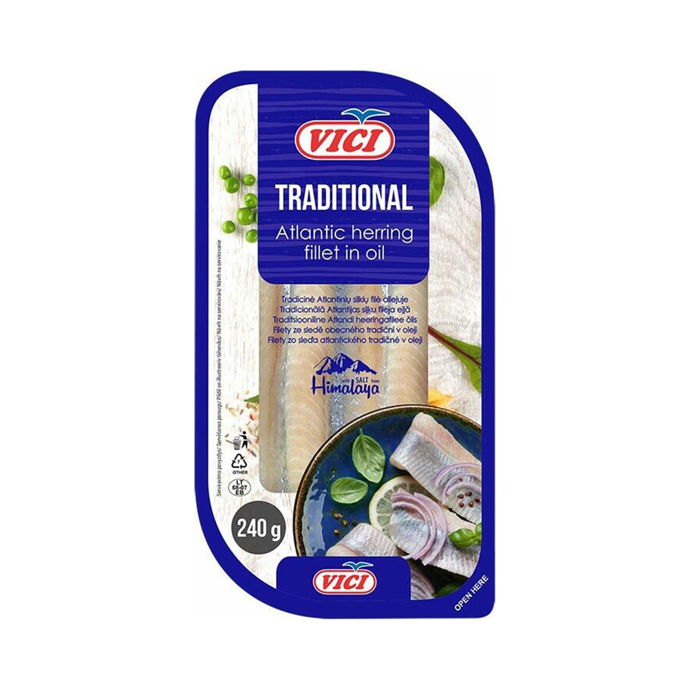 Vici Traditional Atlantic Herring Fillet In Oil 8.46 oz