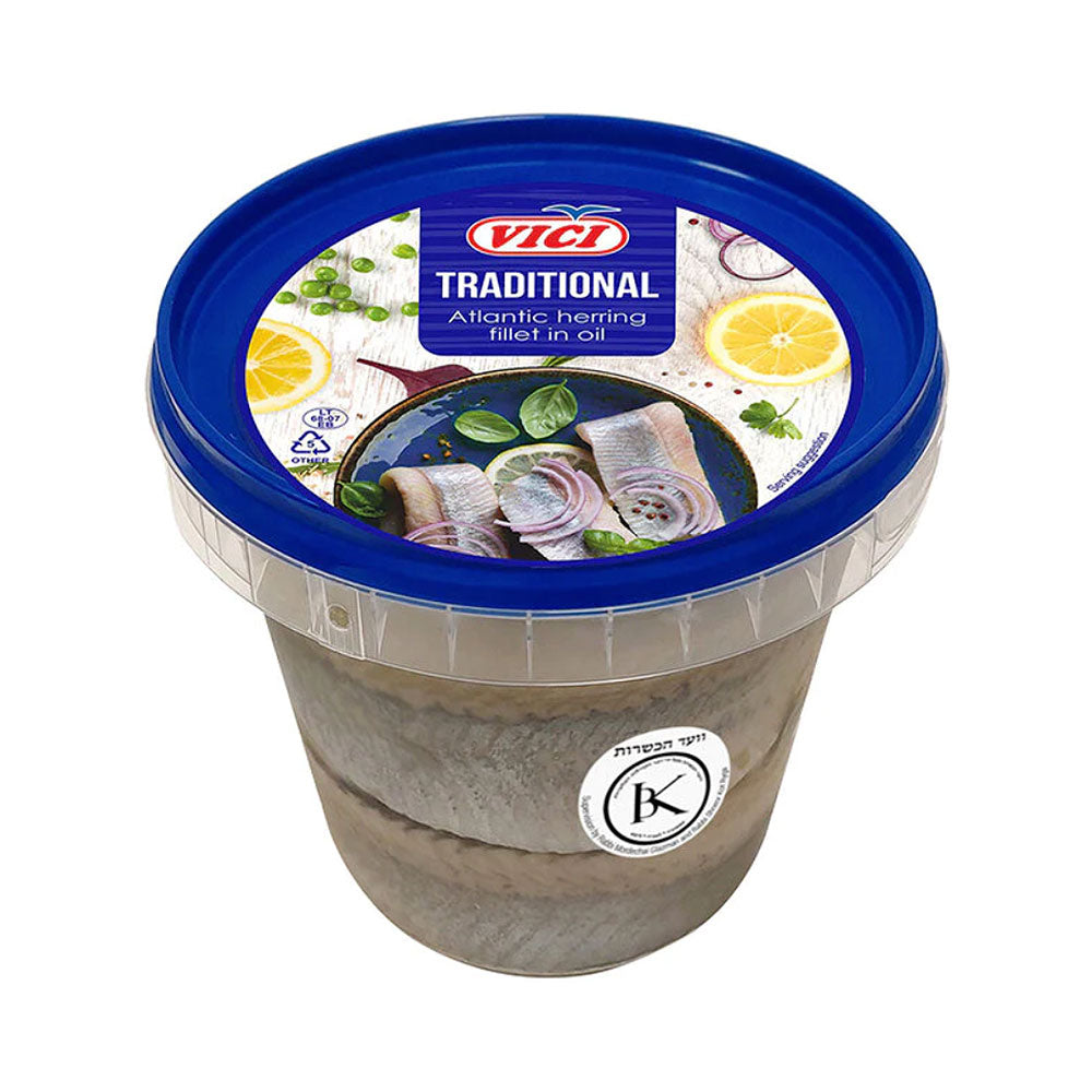 Vici Traditional Atlantic Herring Fillet With Oil 600 gr