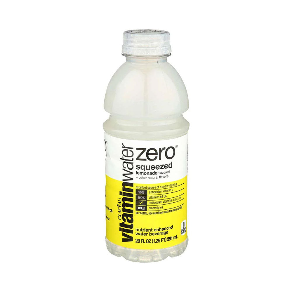 Vitamin Water Zero Sugar Squeezed Lemonade Flavored 20 oz
