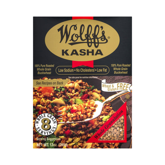 Wolff's Whole  Kasha Roasted Buckwheat Low Sodium 13 oz