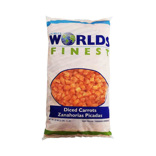 Worlds Finest Diced Carrots 2 lb