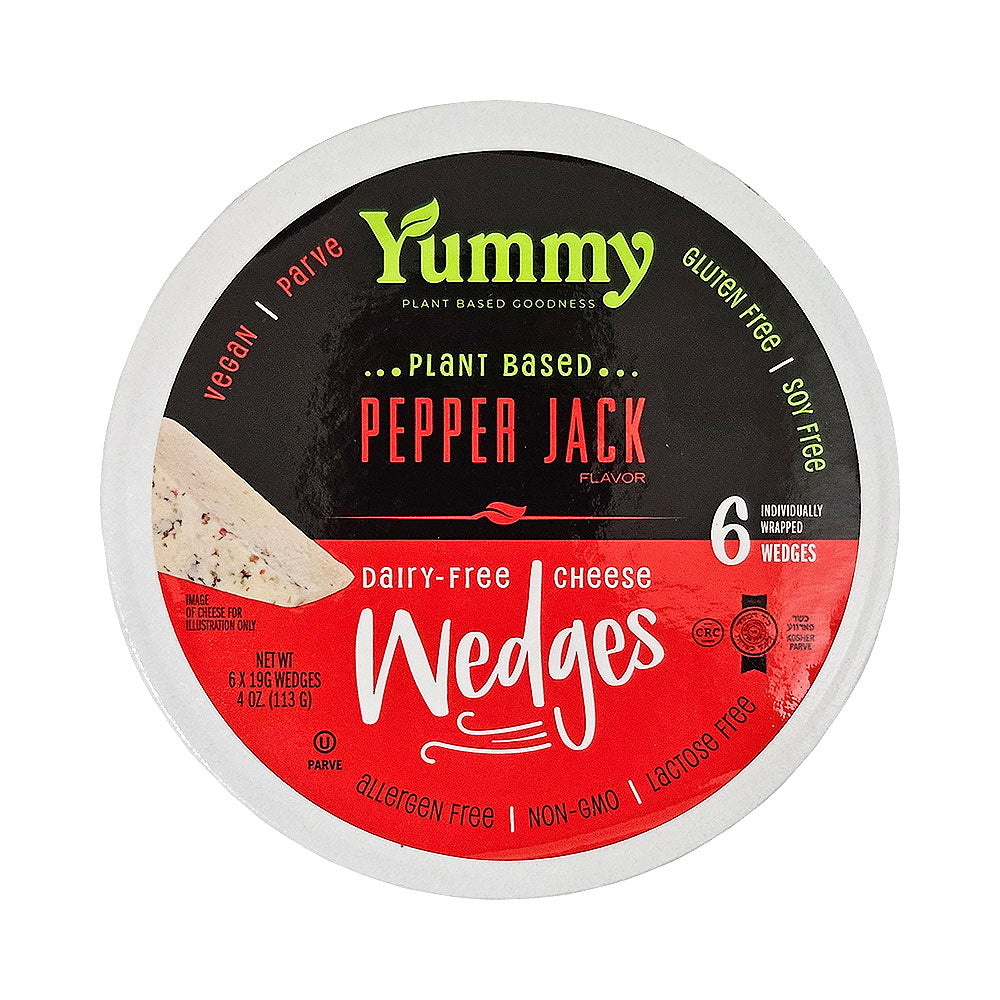 Yummy Plant Based Pepper Jack Cheese Wedges 4 oz
