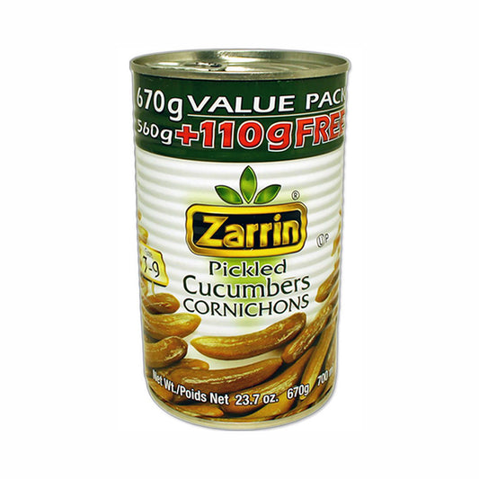 Zarrin Pickled Cucumbers Cornichons 23.7 oz