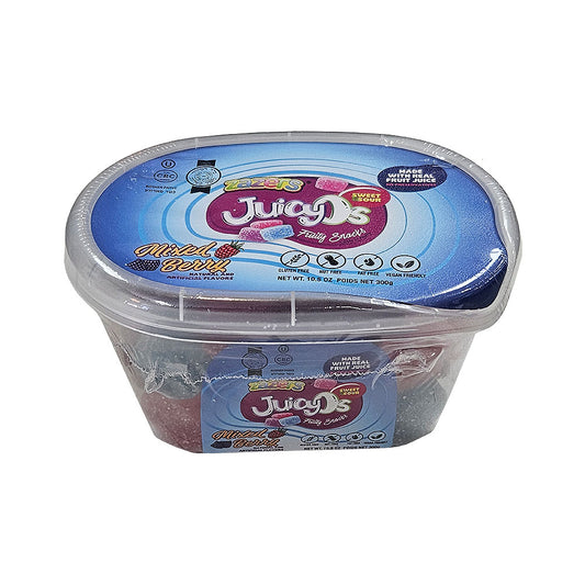 Zazers JuicyOs Mixed Berries Tub Sweet &amp; Sour 10.5oz