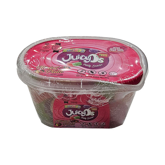 Zazers JuicyOs Mixed Fruits Tub Sweet &amp; Sour 10.5oz
