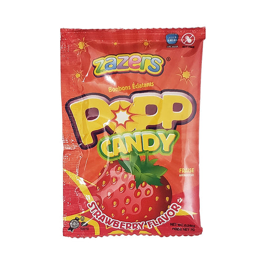 Zazers Strawberry Popp Candy 7 gr