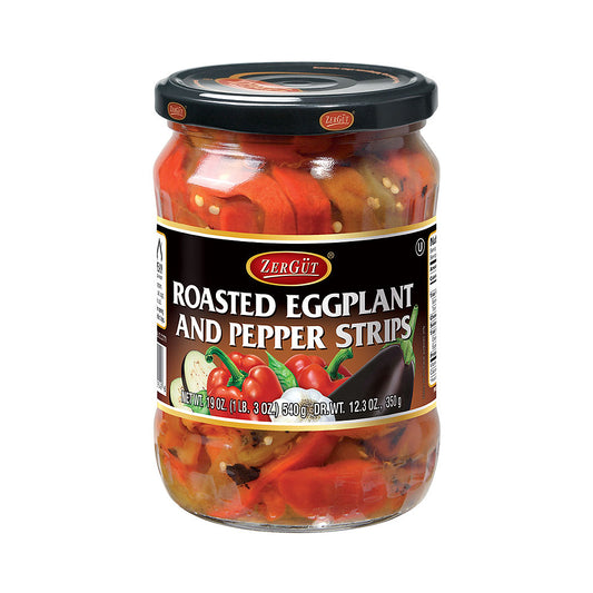 Zergut Roasted Eggplant And Pepper Strips 19oz