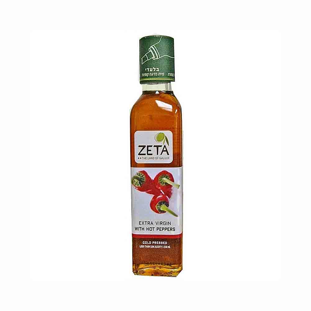 Zeta Extra Virgin Olive Oil With Hot Pepper 8.5 oz