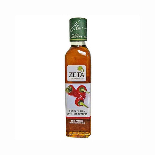 Zeta Extra Virgin Olive Oil With Hot Pepper 8.5 oz