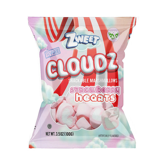 Zweet Clouds Strawberry Hearts Marshmallows 3.5 oz