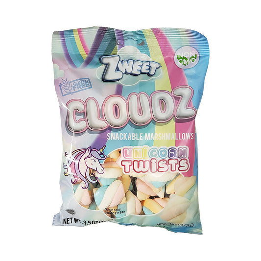 Zweet Cloudz Snackable Marshmallows Unicorn Twists 3.5 oz