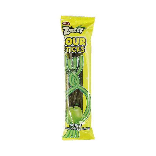 Zweet Galil Sour Sticks Apple Flavored Sour Candy 20 gr