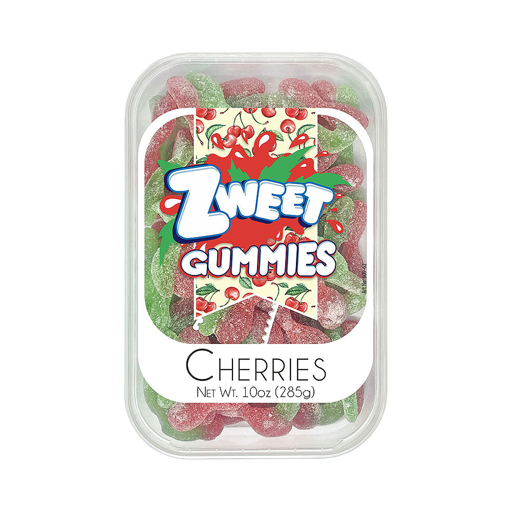 Zweet Sour Gummies Cherries 10 oz