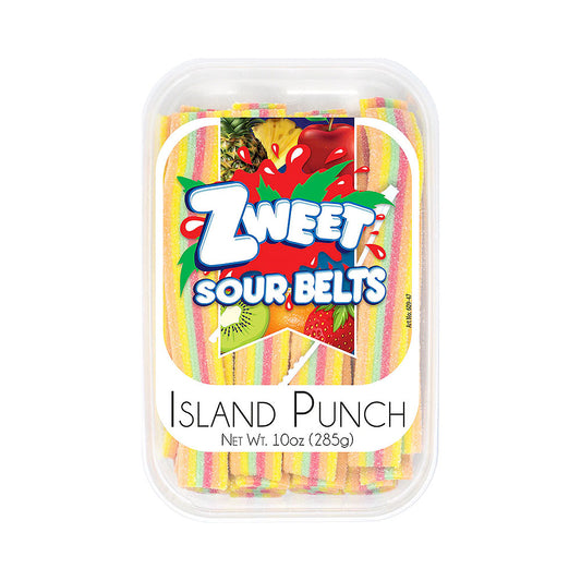 Zweet Sour Belts Island Punch 10 oz