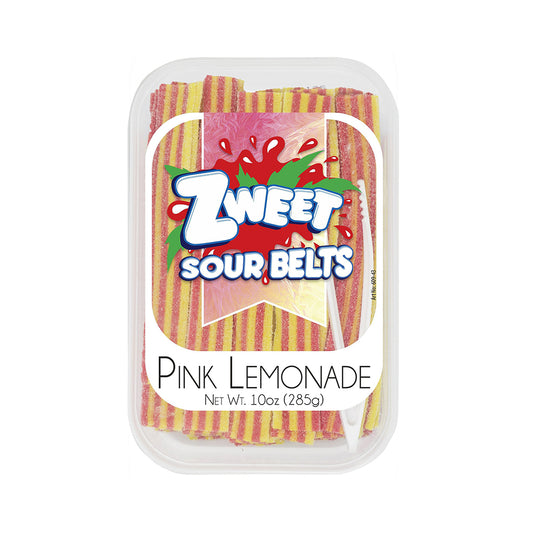 Zweet Sour Belts Pink Lemonade 10 oz