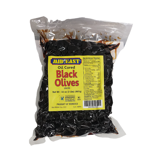 Mid East Oil Cured Black Olives 32 oz